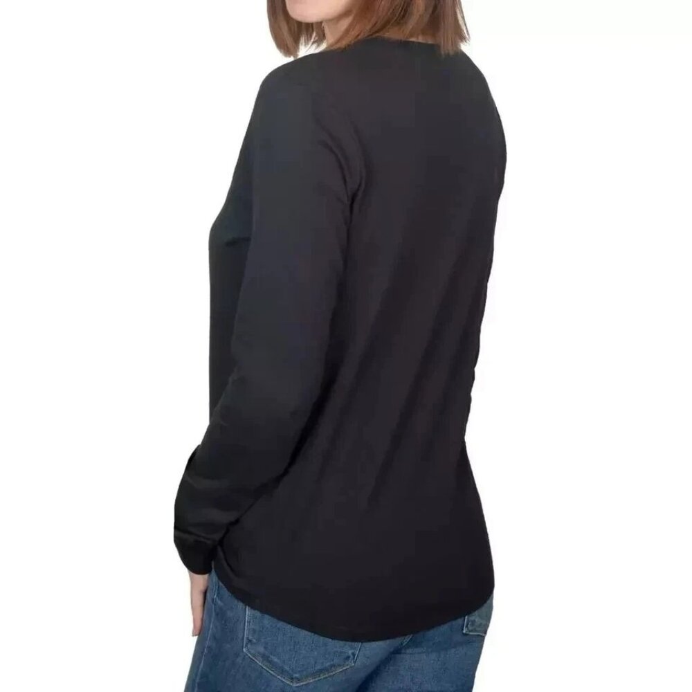 Nike Women's Tee Classic Long Sleeve Logo - Picture 2 of 2